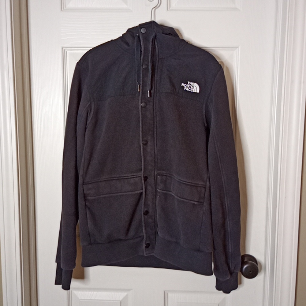 Men's The North Face Rivington Full Zip Jacket Coat Black w/Hood Sz. M
